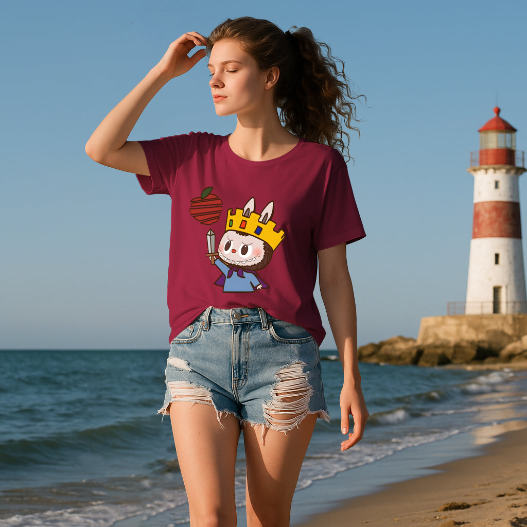 4 Pack Labubu Graphic T-Shirts Loose Fit Short Sleeve Tees For Labubu Lover
