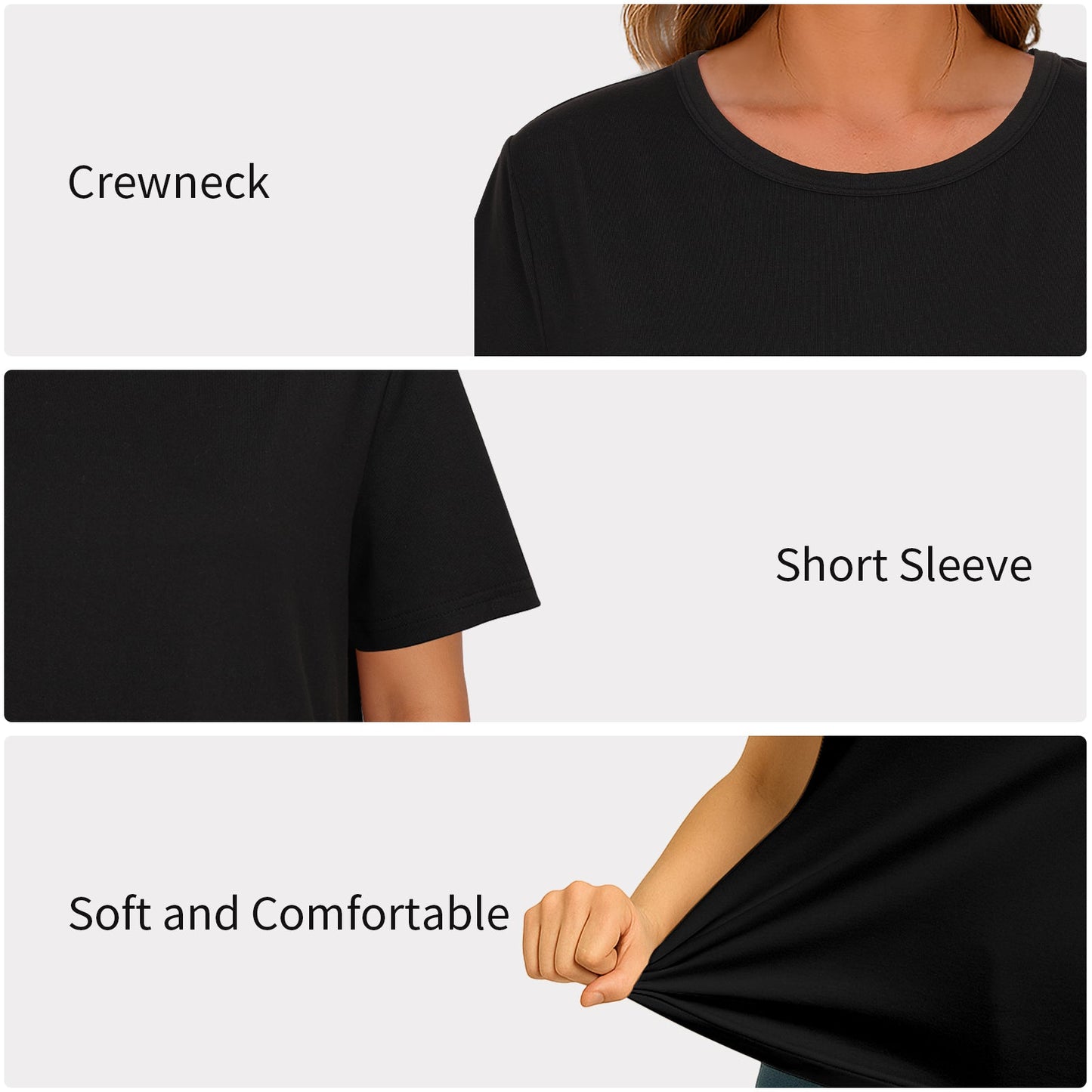 4 Pack Labubu Graphic T-Shirts Loose Fit Short Sleeve Tees For Labubu Lover