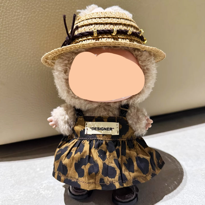 Straw Hat Keychain Labubo Clothes 17cm Labubo Clothing