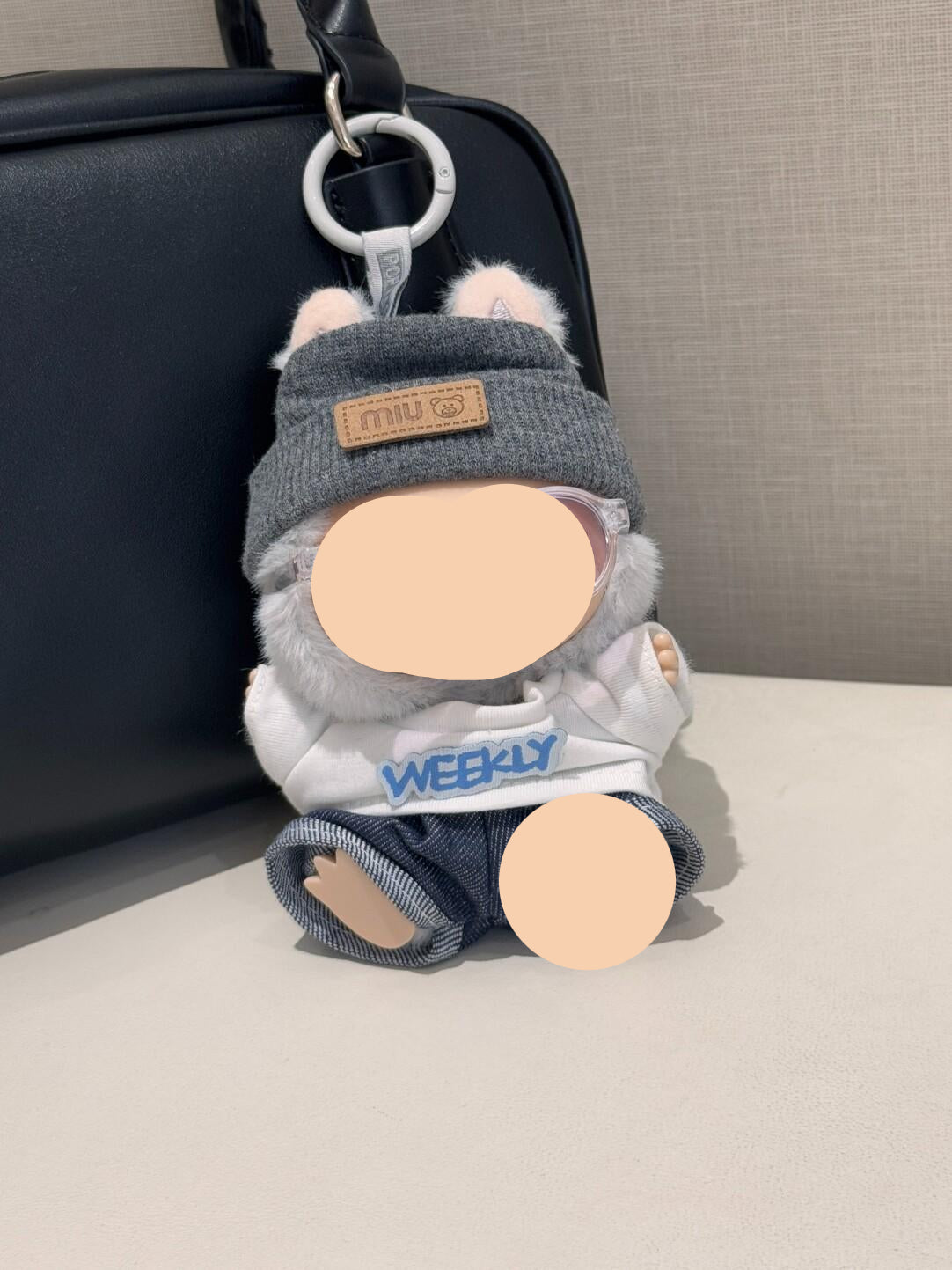 Cardigan Macaron Clothes for Labubo with Bottle Have a Seat Labubo Doll Clothes With Bottle Fashion Keychain Labubo Clothes 17cm Labubo Clothing