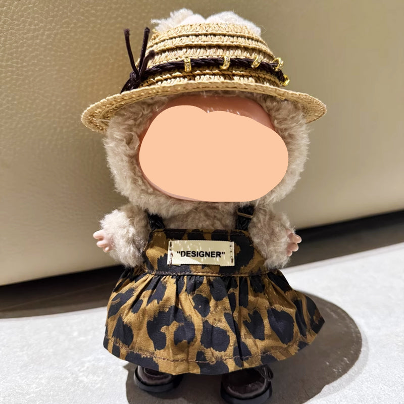 Straw Hat Keychain Labubo Clothes 17cm Labubo Clothing