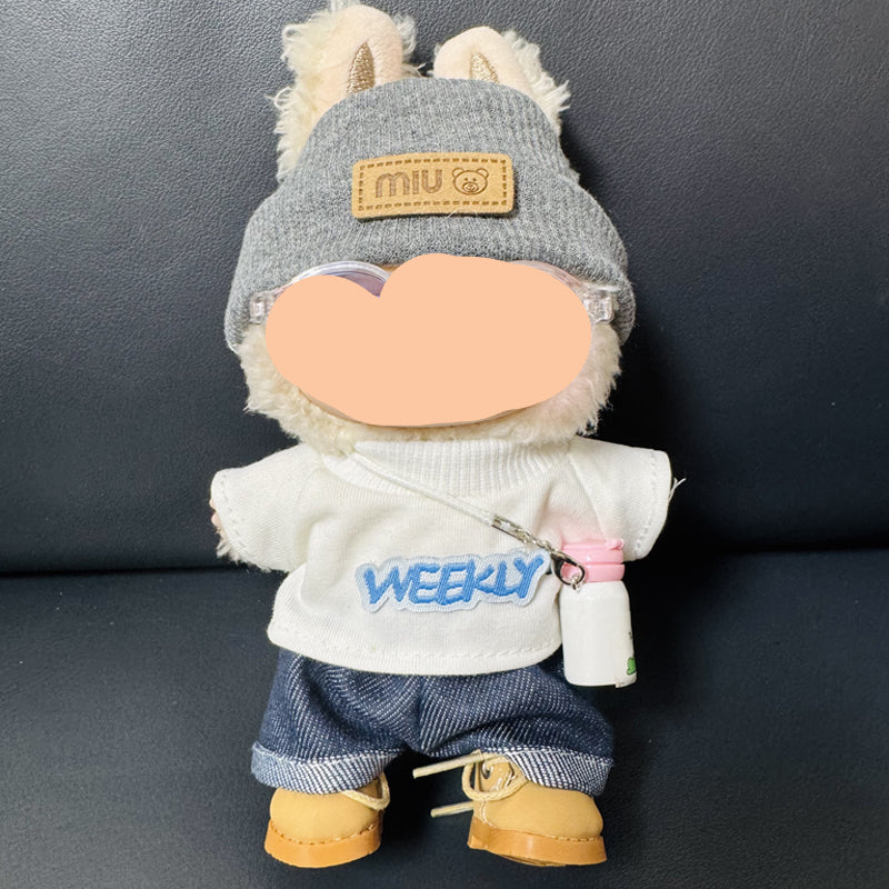 Clothes Labubo Fashion Outifts With Bag Keychain Labubo Clothing Macaron Clothes for Labubo