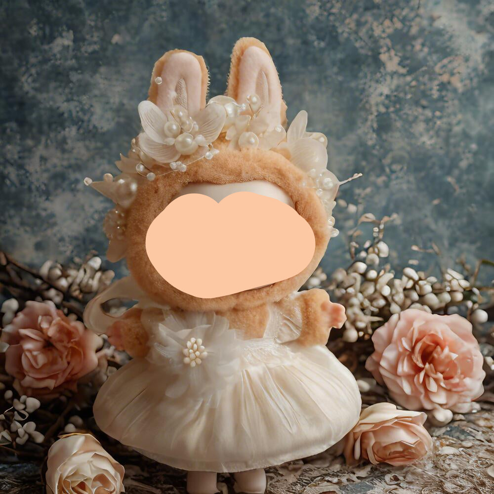 Wedding Dress With Wings Have a Seat Labubo Doll Clothes Wedding Keychain Labubo Clothes 17cm Labubo Clothing