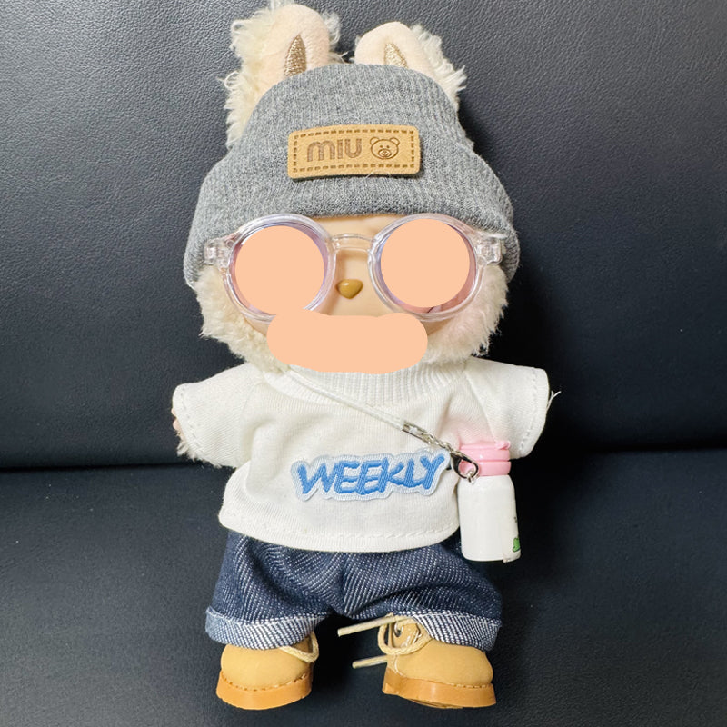 Clothes Labubo Fashion Outifts With Bag Keychain Labubo Clothing Macaron Clothes for Labubo