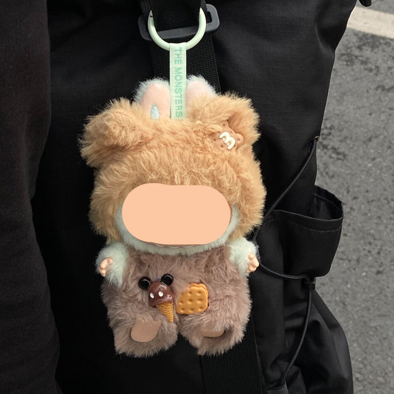 Teddy Bear Suit Clothes Labubo Keychain Labubo Clothing Macaron Clothes for Labubo