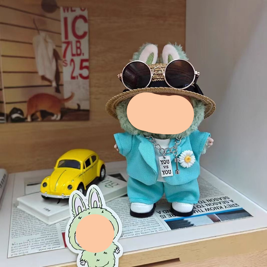 Labubo Outfits G-Dragon Suit Set Accessories Fashion Keychain Labubo Clothing Labubo Outfit