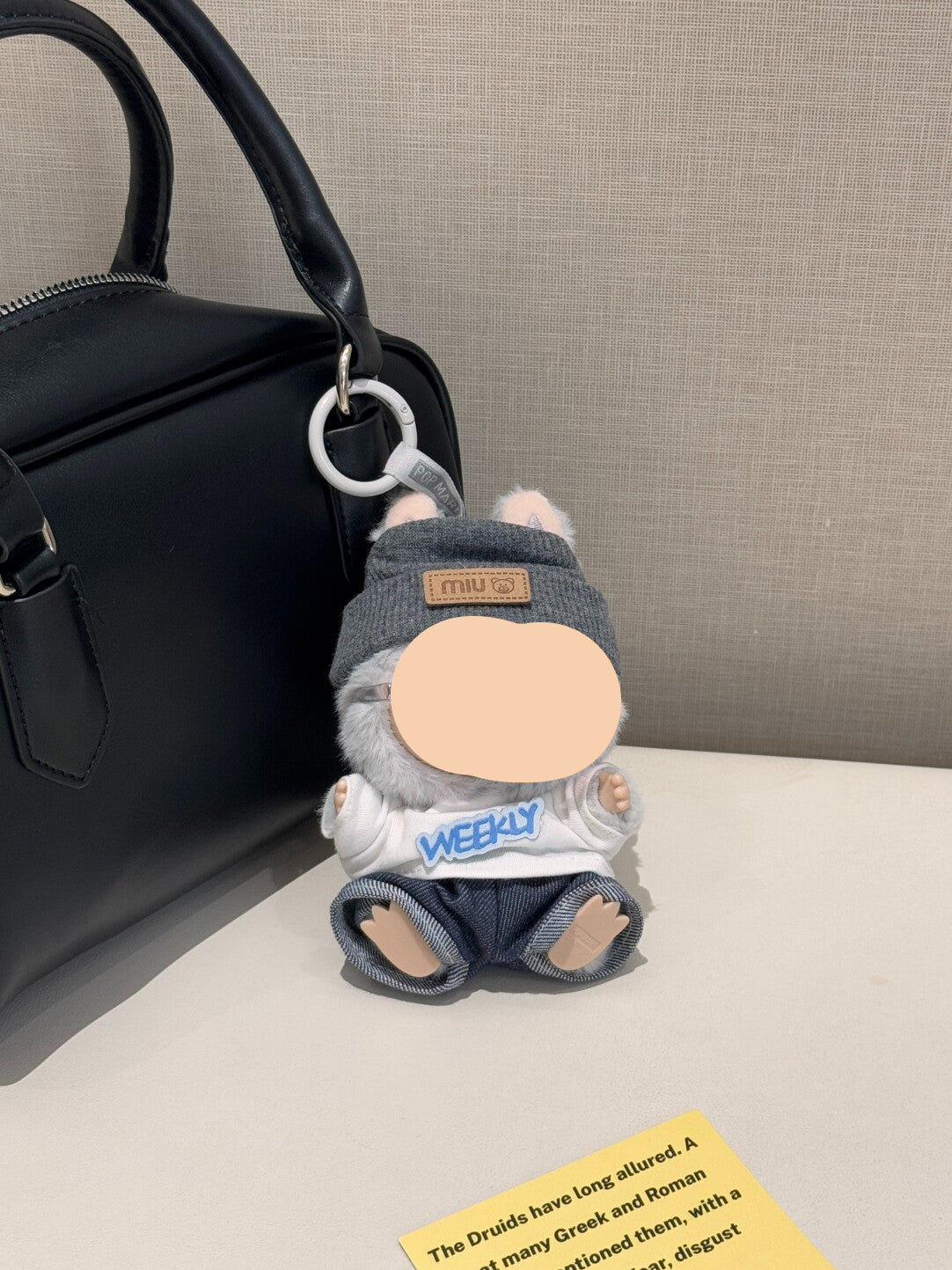Cardigan Macaron Clothes for Labubo with Bottle Have a Seat Labubo Doll Clothes With Bottle Fashion Keychain Labubo Clothes 17cm Labubo Clothing