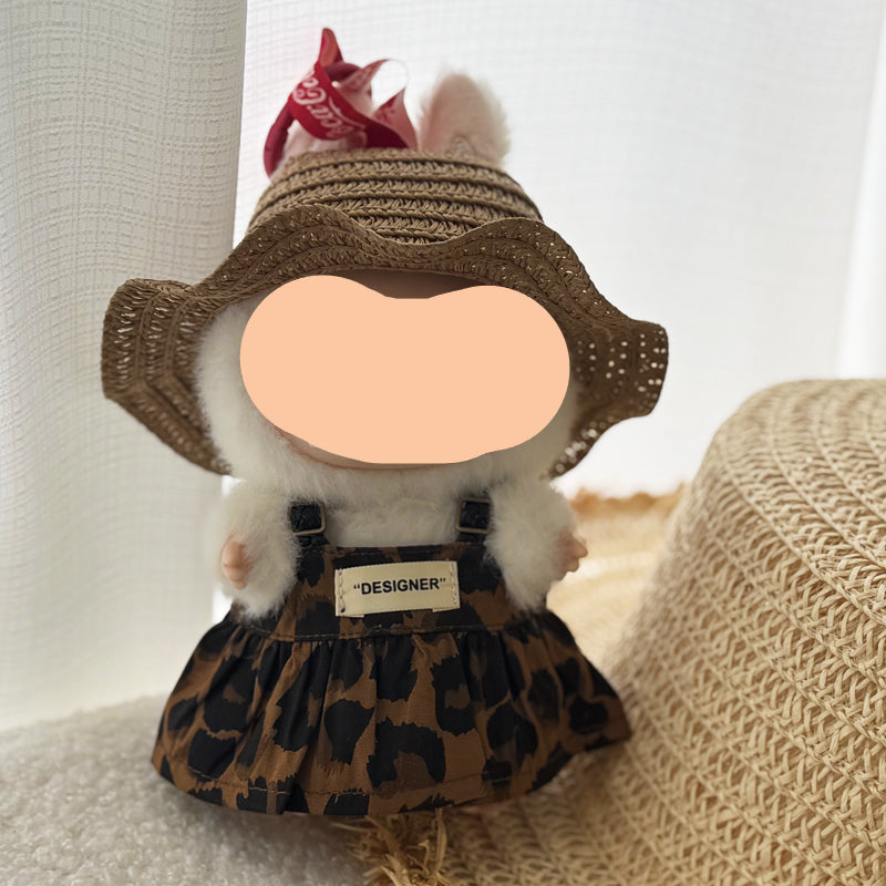 Straw Hat Keychain Labubo Clothes 17cm Labubo Clothing
