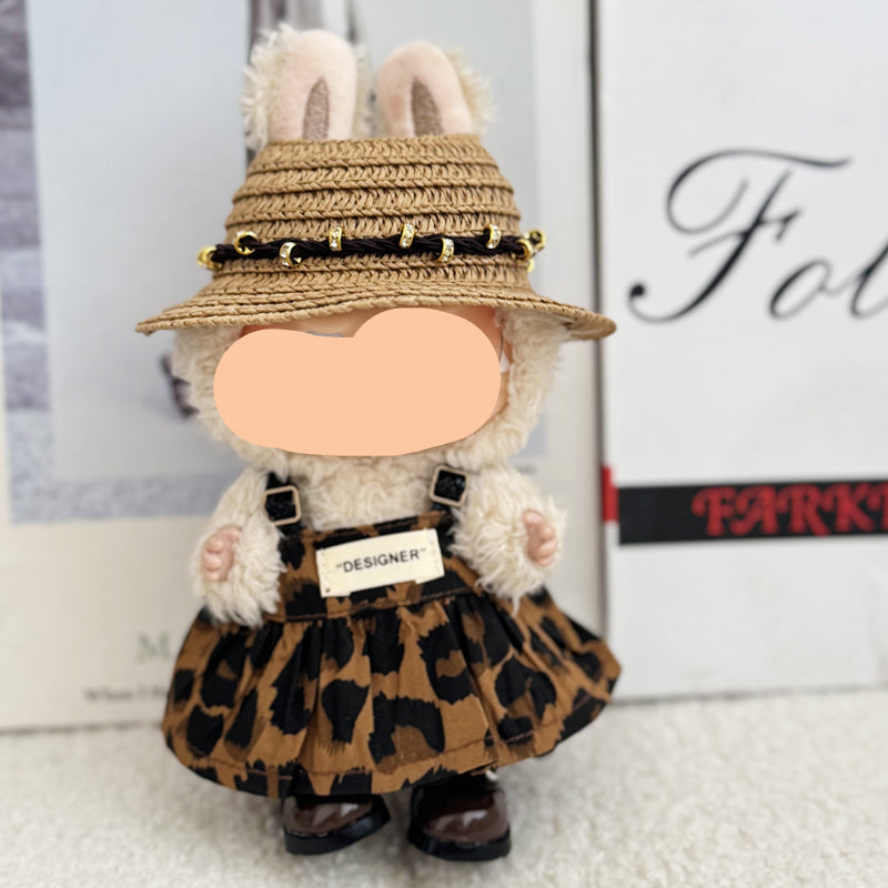 Straw Hat Keychain Labubo Clothes 17cm Labubo Clothing