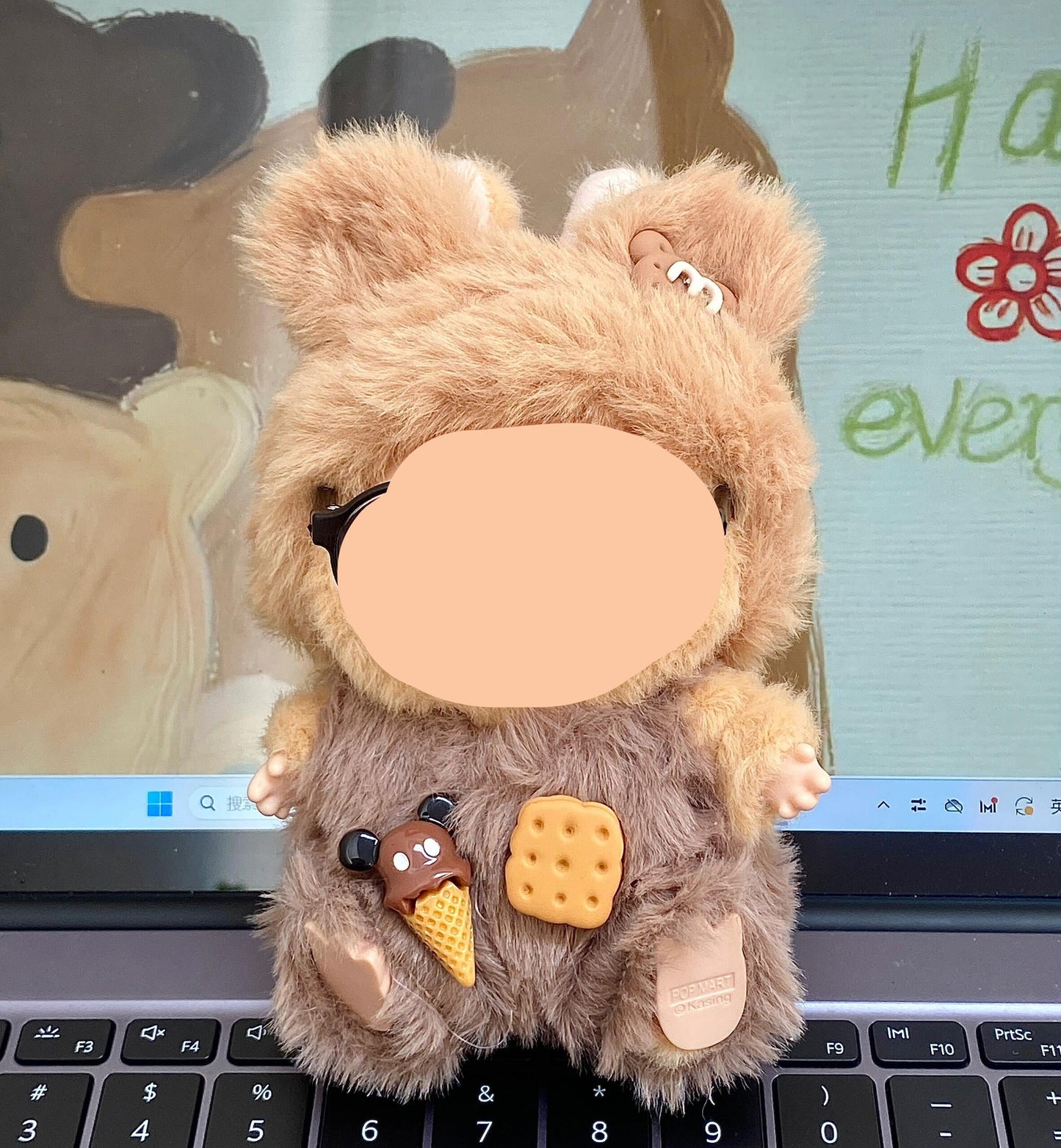 Teddy Bear Suit Clothes Labubo Keychain Labubo Clothing Macaron Clothes for Labubo