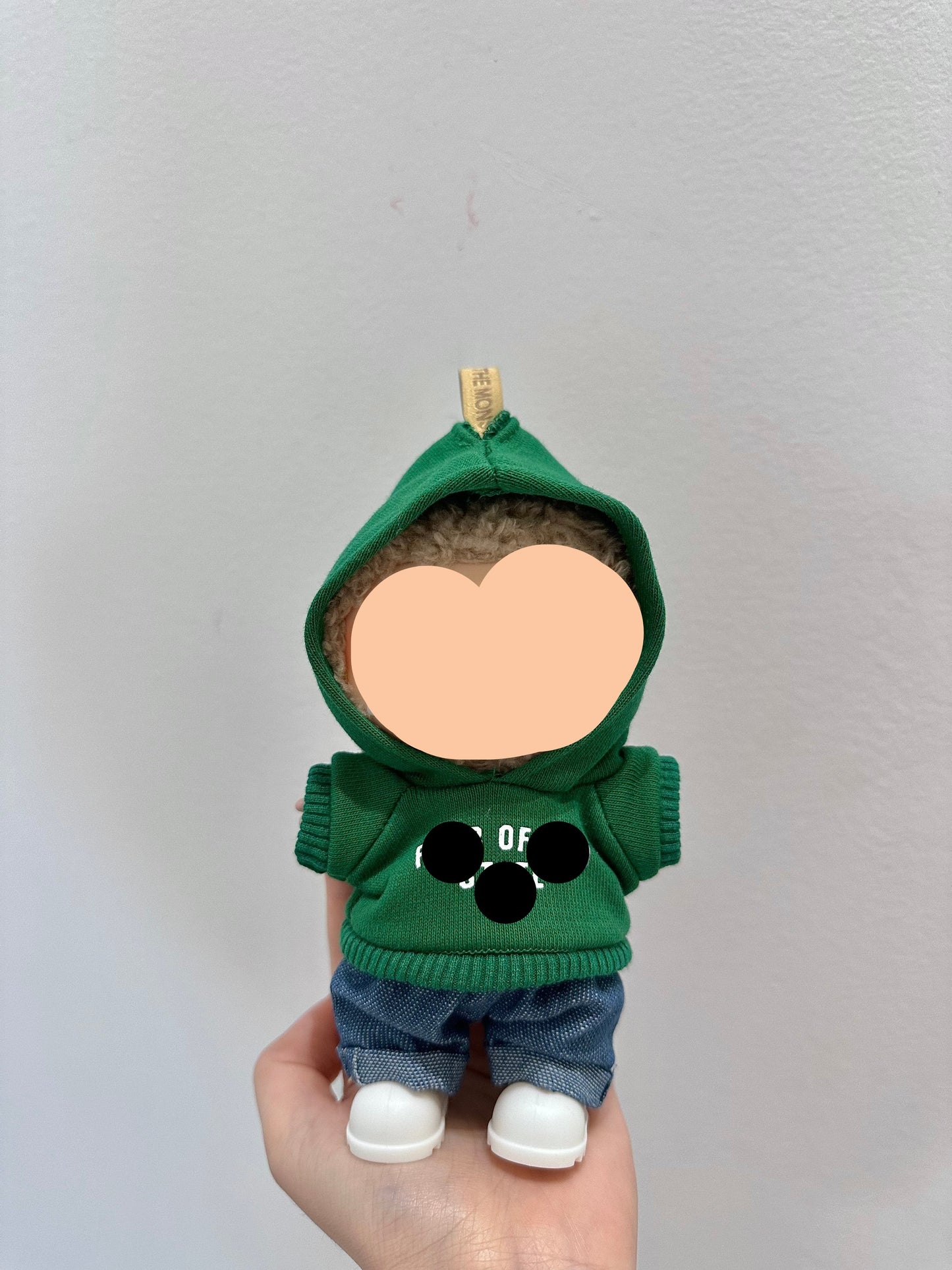 Labubo Clothes 17cm Labubo Clothing Hoodie+ Jeans Have a Seat Labubo Doll Clothes