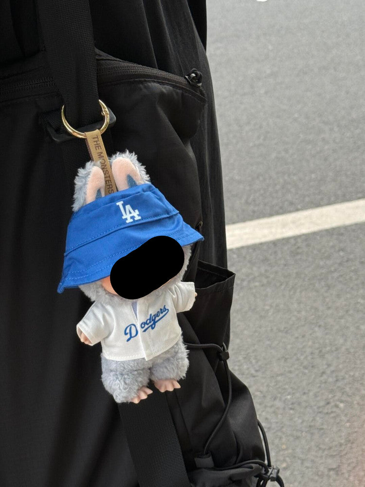 Clothes Labubo Baseball uniform with Backpack Keychain Labubo Clothing Macaron Clothes for Labubo