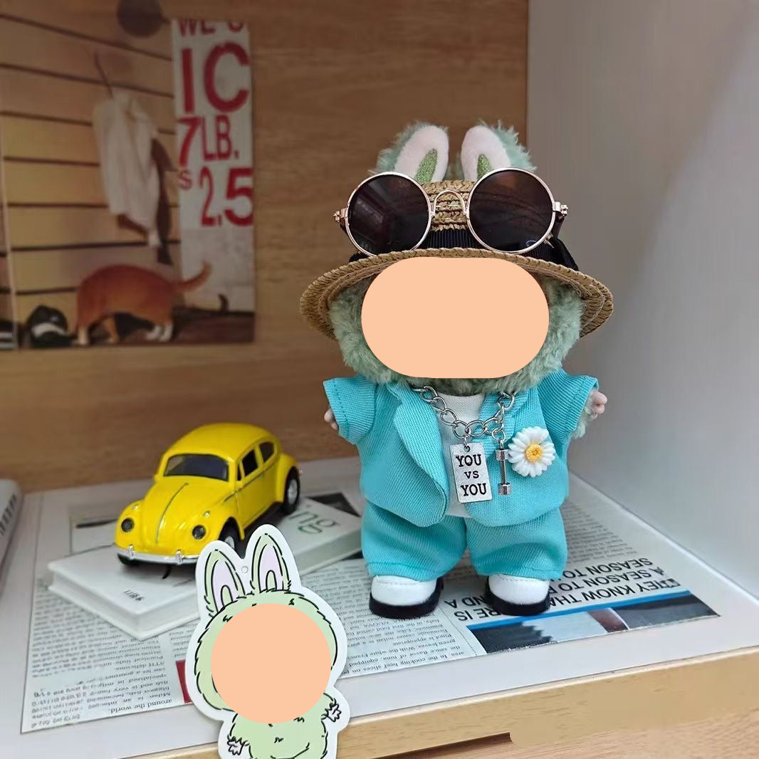 Labubo Outfits G-Dragon Suit Set Accessories Fashion Keychain Labubo Clothing Labubo Outfit