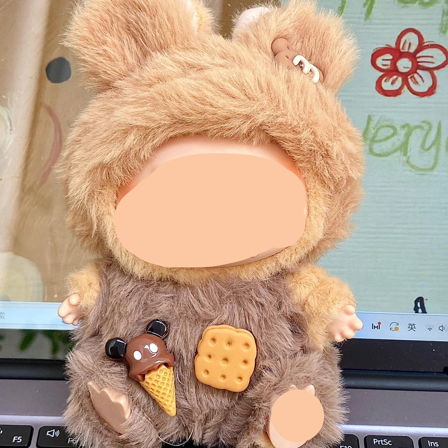 Teddy Bear Suit Clothes Labubo Keychain Labubo Clothing Macaron Clothes for Labubo