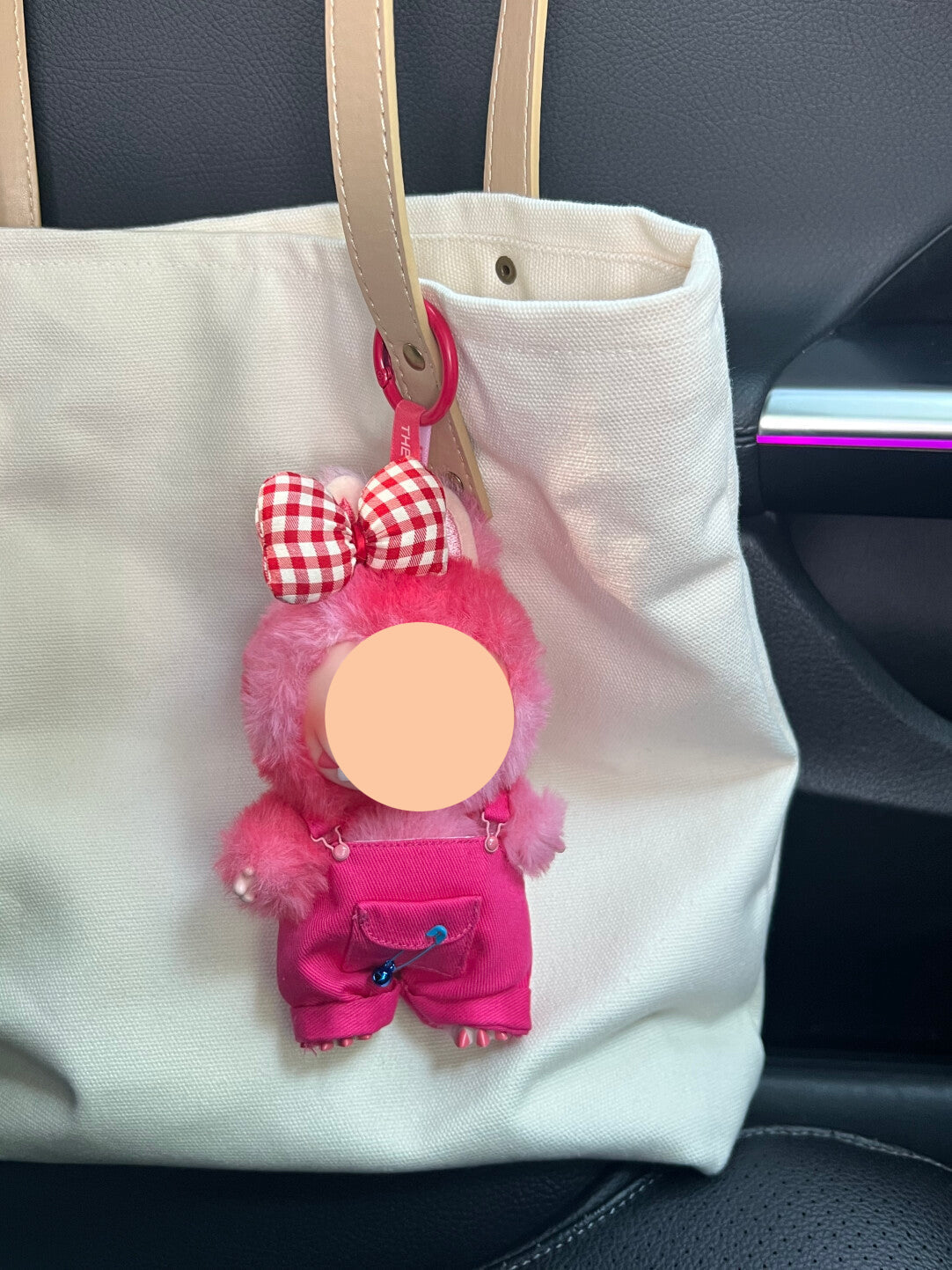 Blue Overalls + Hairbow Labubo Clothes Keychain Labubo Clothing Labubo Keychain Labubo Clothing