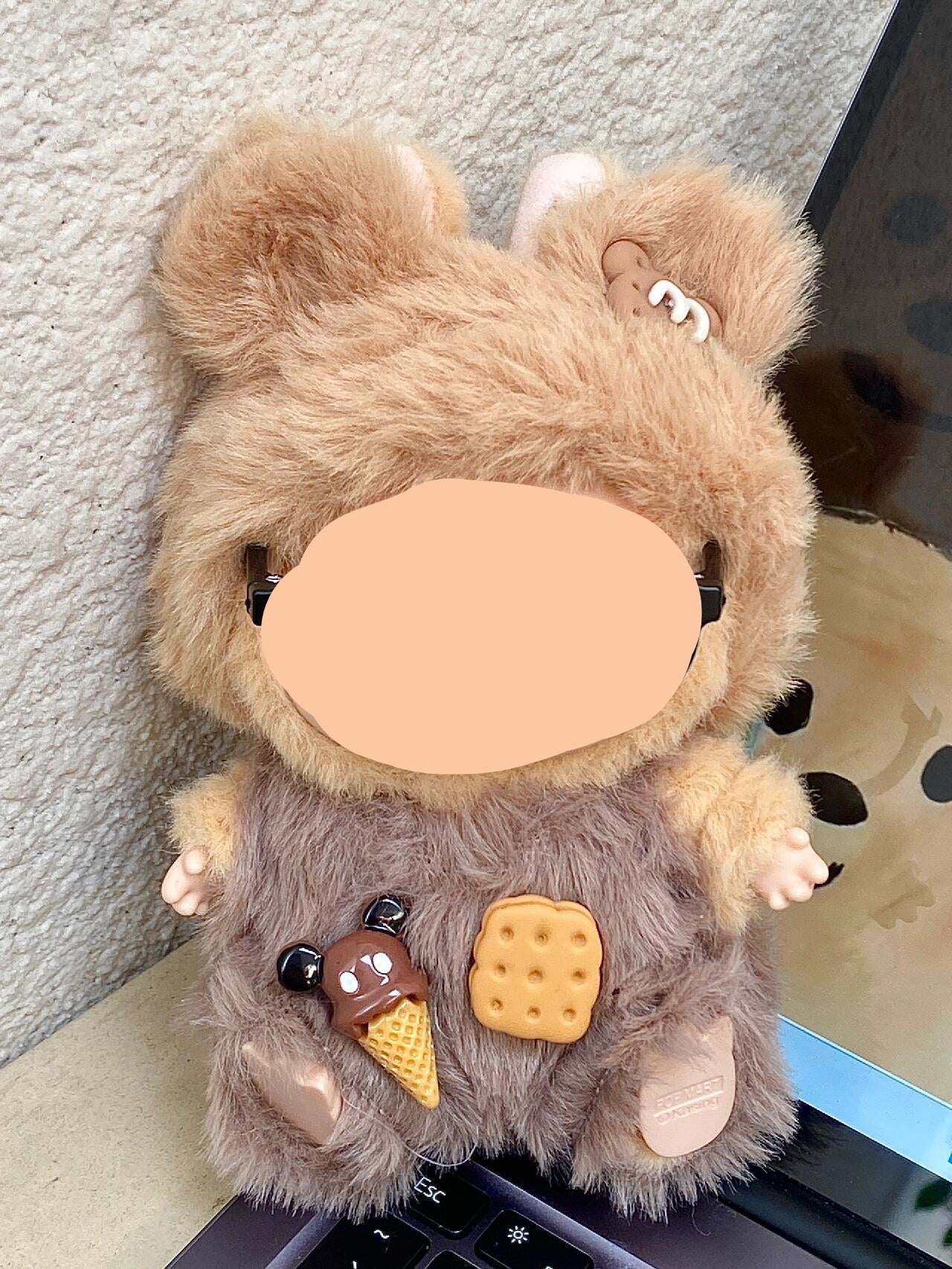 Teddy Bear Suit Clothes Labubo Teddy Bear Keychain Labubo Clothing Macaron Clothes for Labubo