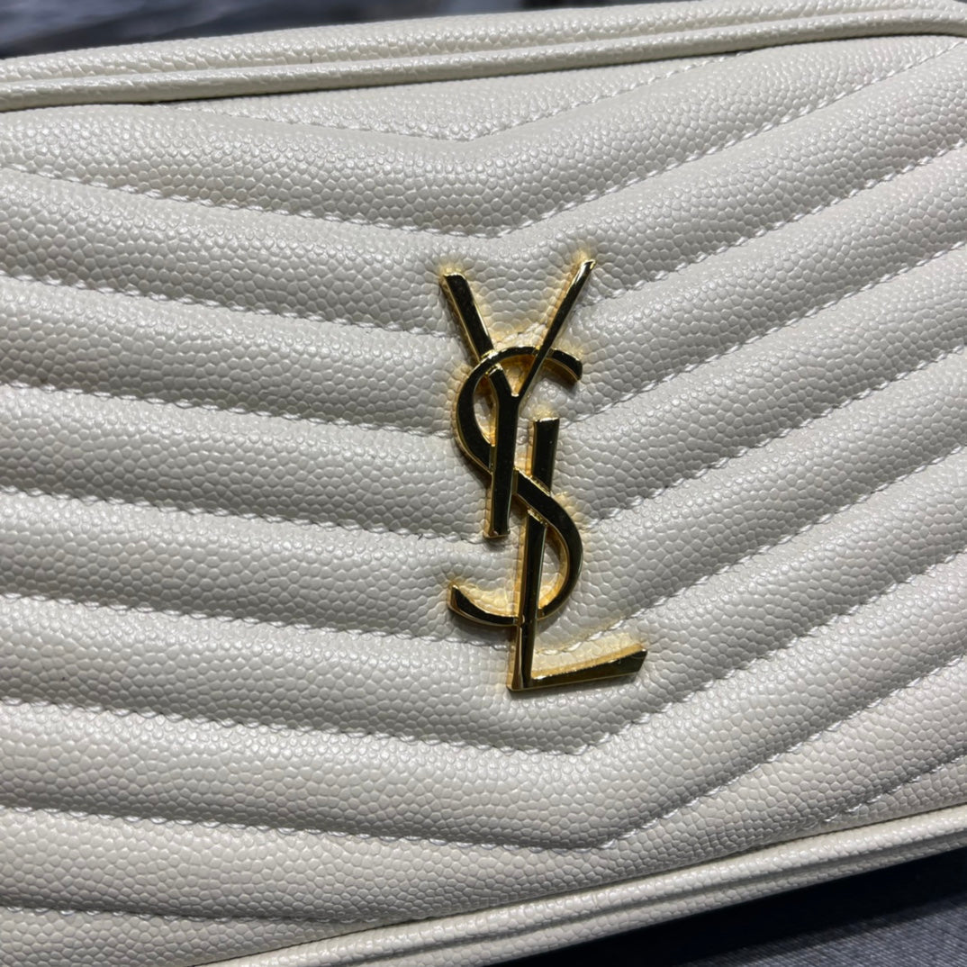 luxury Loulou Mini Camera Bag 18cm White