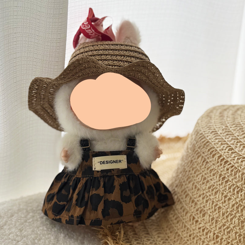 Straw Hat Keychain Labubo Clothes 17cm Labubo Clothing