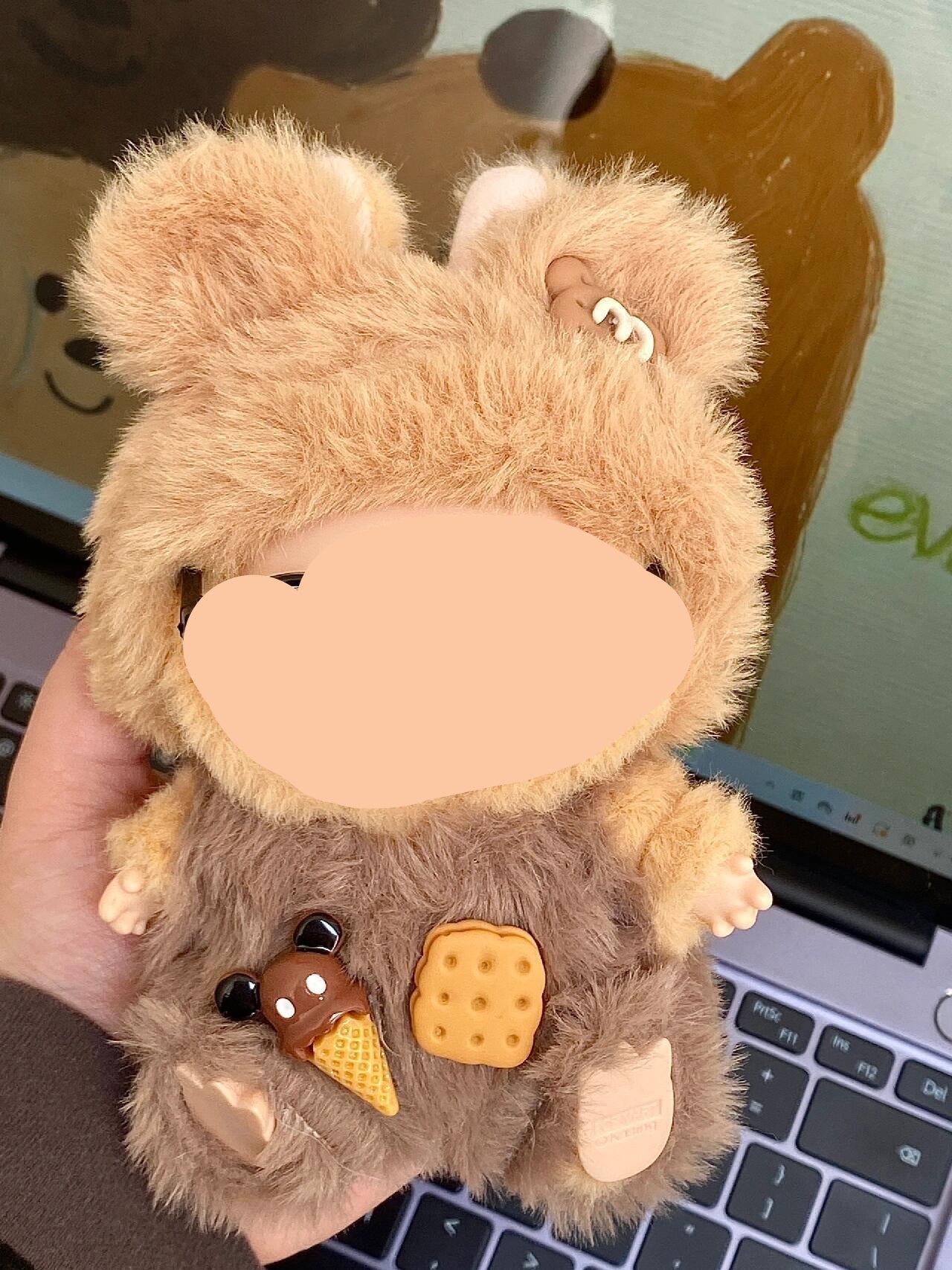 Teddy Bear Suit Clothes Labubo Keychain Labubo Clothing Macaron Clothes for Labubo