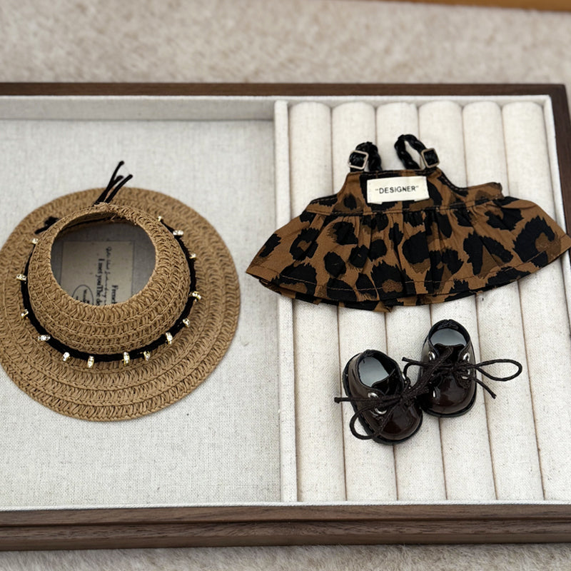 Straw Hat Keychain Labubo Clothes 17cm Labubo Clothing