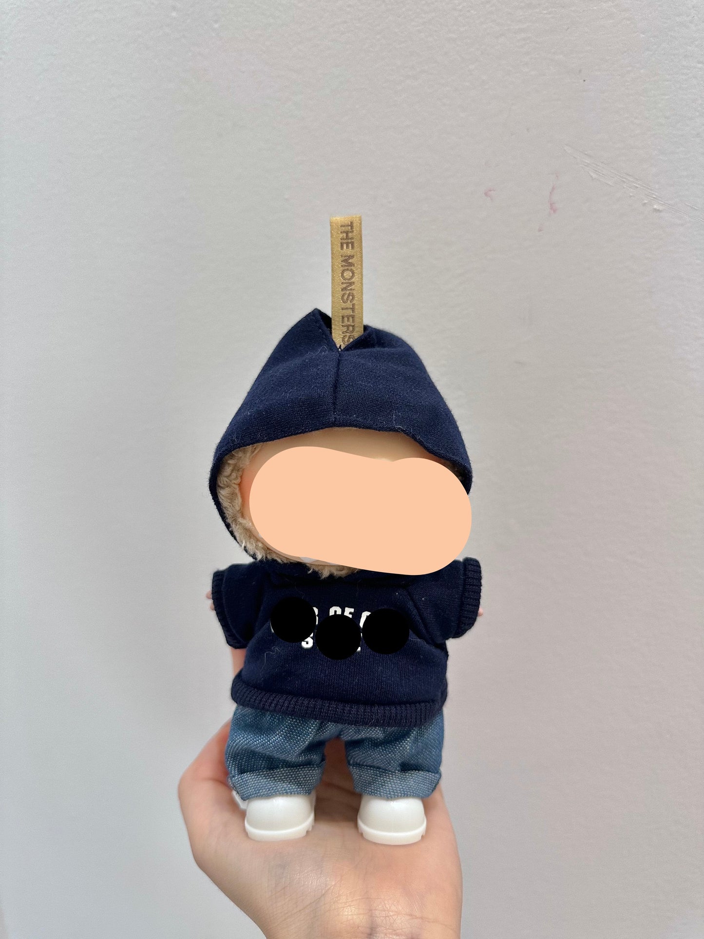 Labubo Clothes 17cm Labubo Clothing Hoodie+ Jeans Have a Seat Labubo Doll Clothes