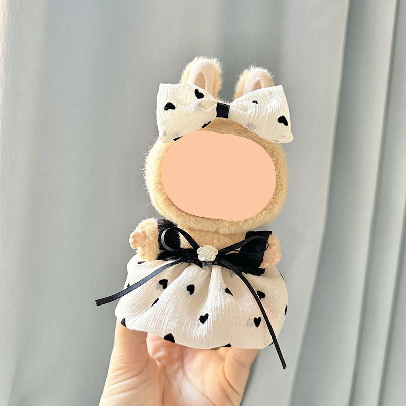 Bow Dress + Hairbow Labubo Clothes Keychain Labubo Clothing Labubo Keychain Labubo Clothing