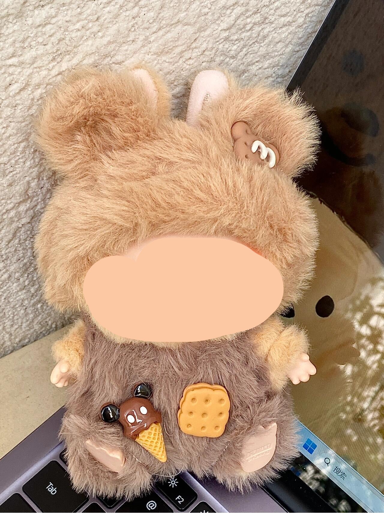 Teddy Bear Suit Clothes Labubo Keychain Labubo Clothing Macaron Clothes for Labubo