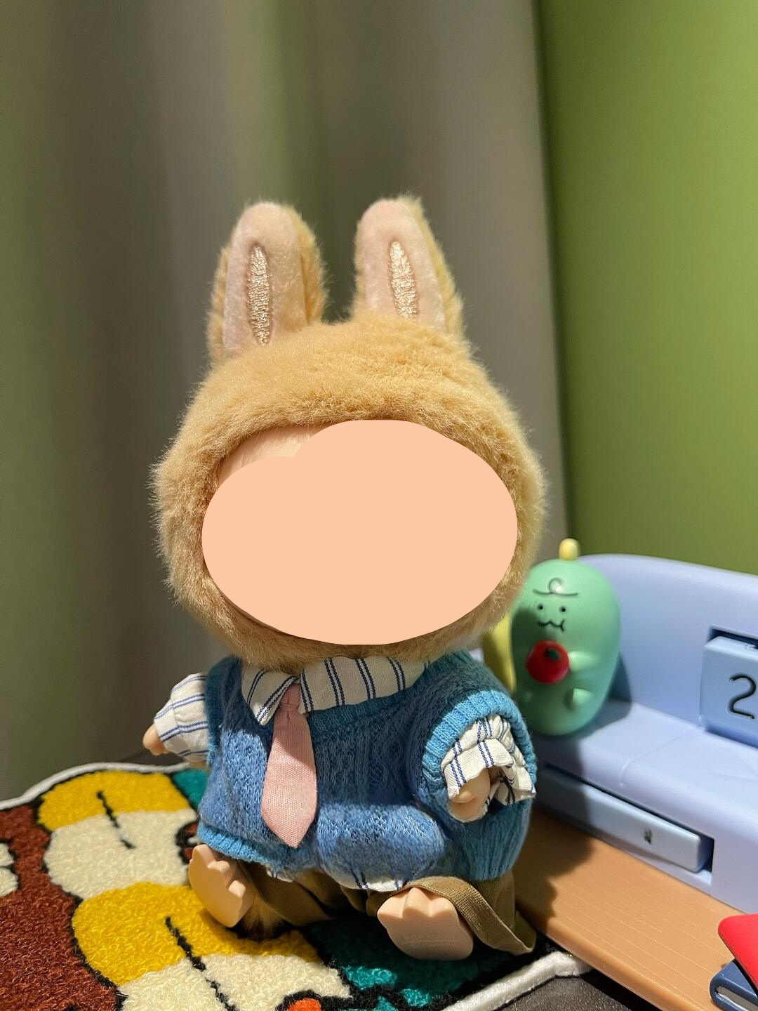 Labubo Clothes Sweater Vest + Khaki Pants Shirt Keychain Labubo Clothing Labubo Labubo Doll Clothes