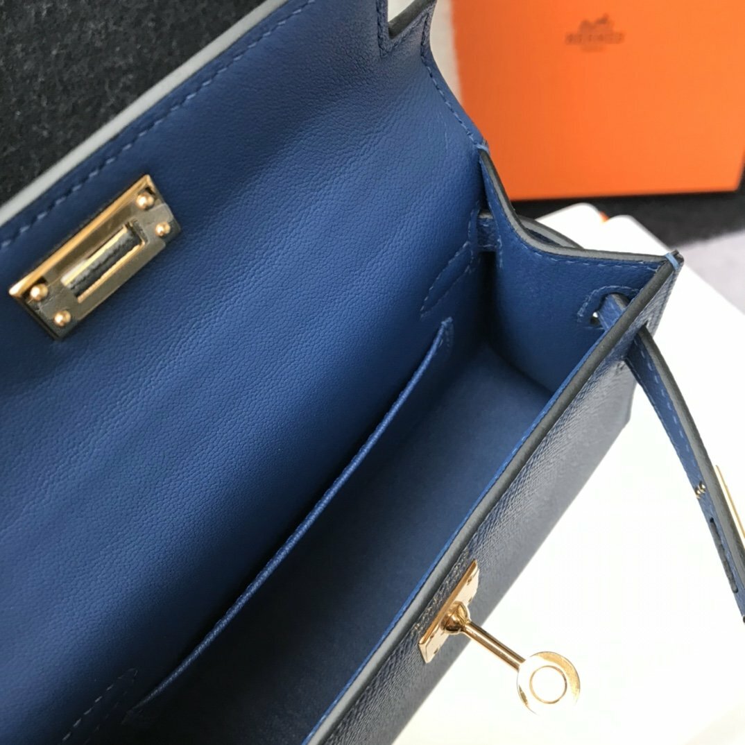 luxury Handle Bag 19cm Blue