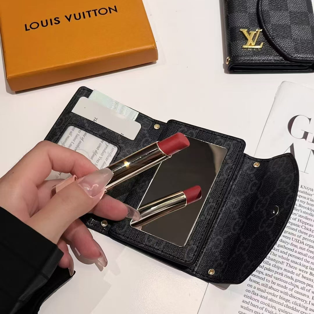 LV الفاخرة & مجموعة محفظة مدمجة مستوحاة من GG-Monogram
