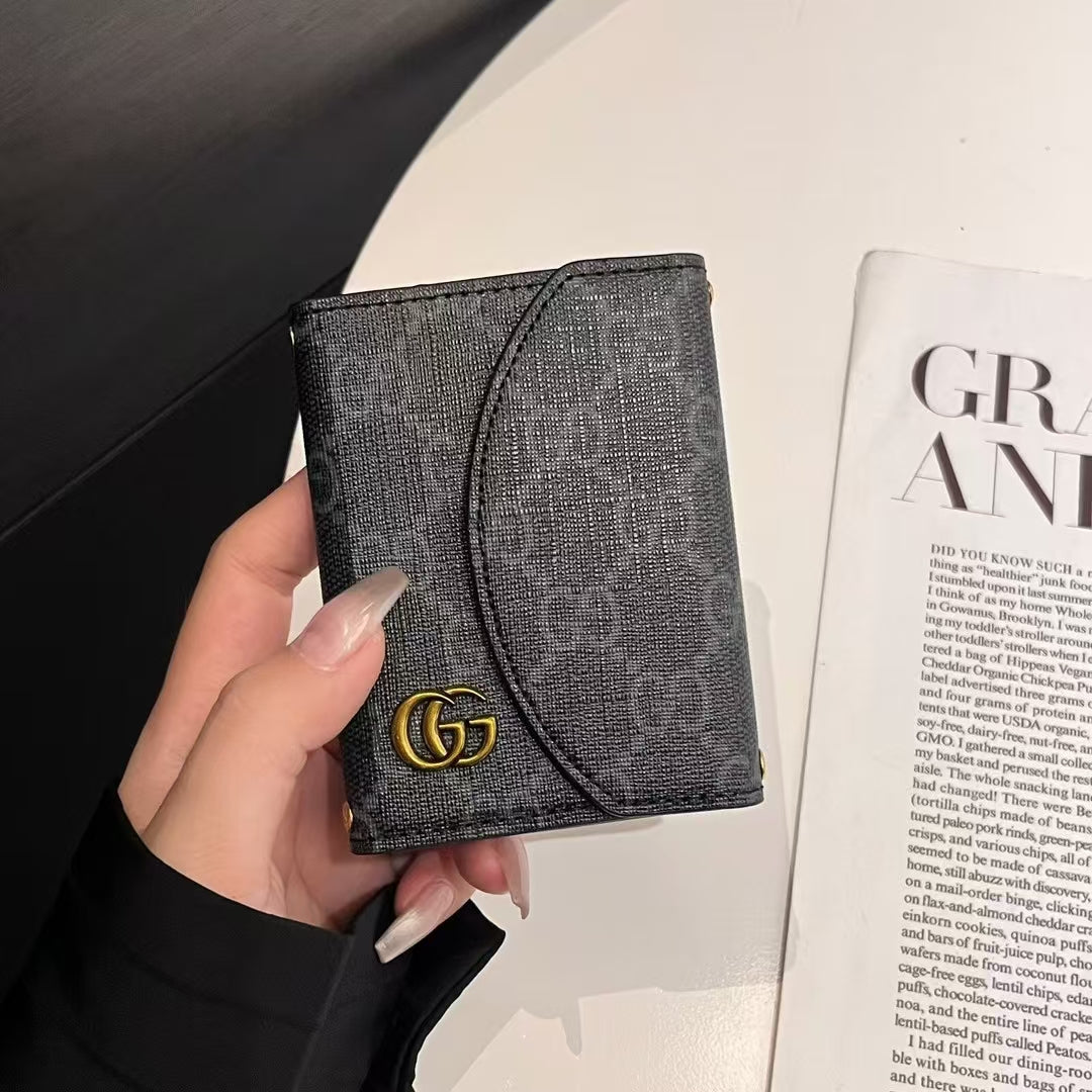 LV الفاخرة & مجموعة محفظة مدمجة مستوحاة من GG-Monogram