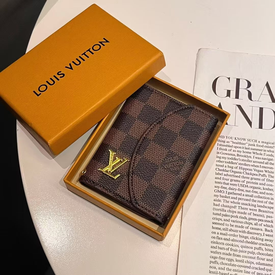 LV الفاخرة & مجموعة محفظة مدمجة مستوحاة من GG-Monogram
