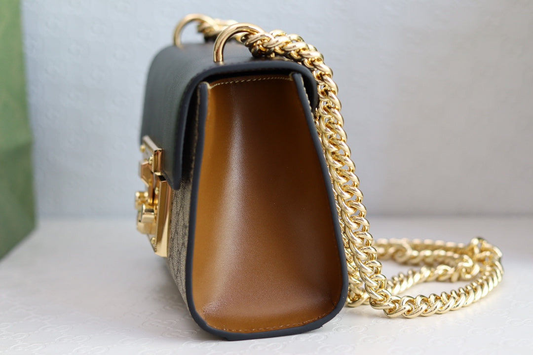luxury Padlock 20 Ophidia Leather Black 20 x 9 x 14cm