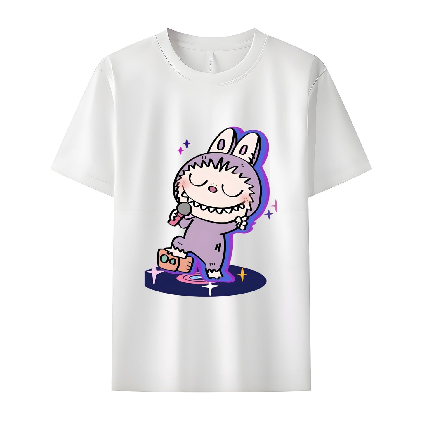 Camiseta de manga corta de Monsters Labubu the Monsters Crew Crew para regalos de Labubu Lover para novia