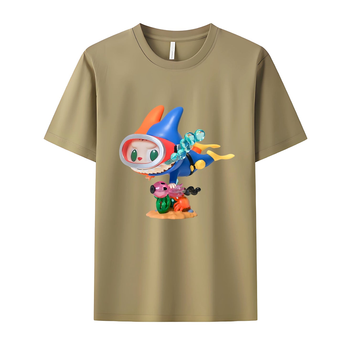 Dykker labubu Monsters besætning hals t-shirt til labubu elsker