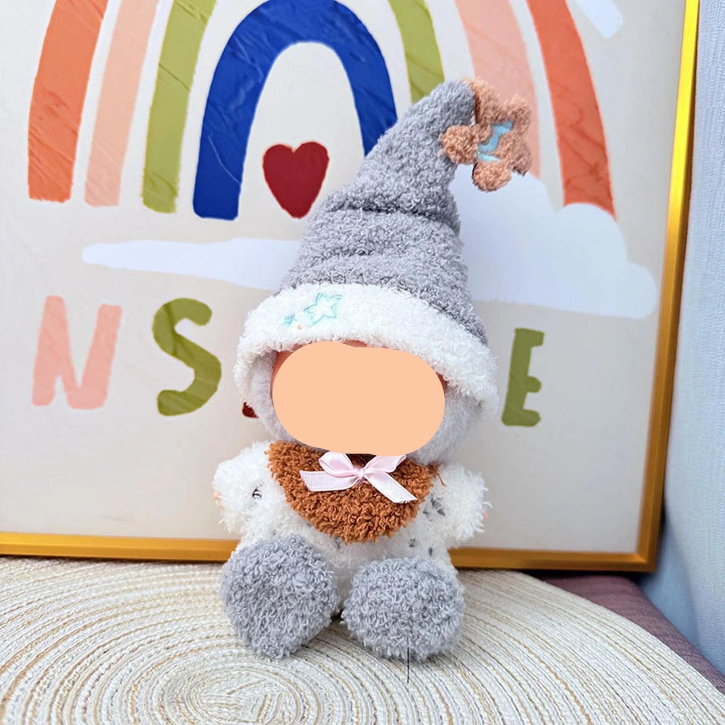 Winter Labubo Clothes Fluffy Pajama Set Labubo Outfits Keychain Labubo Clothing