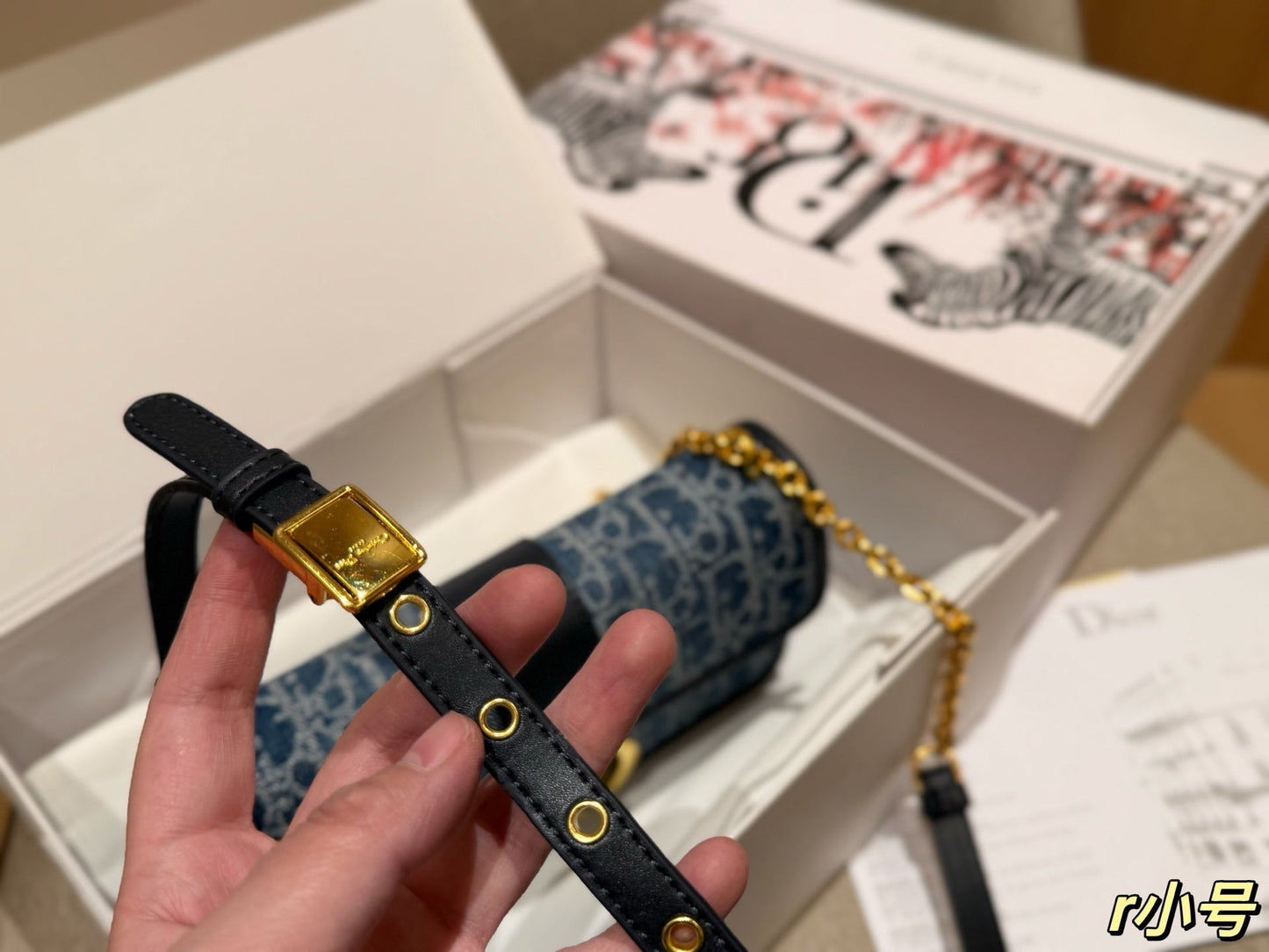 luxury New Fashion Denim Chain Bag 22x13x6cm