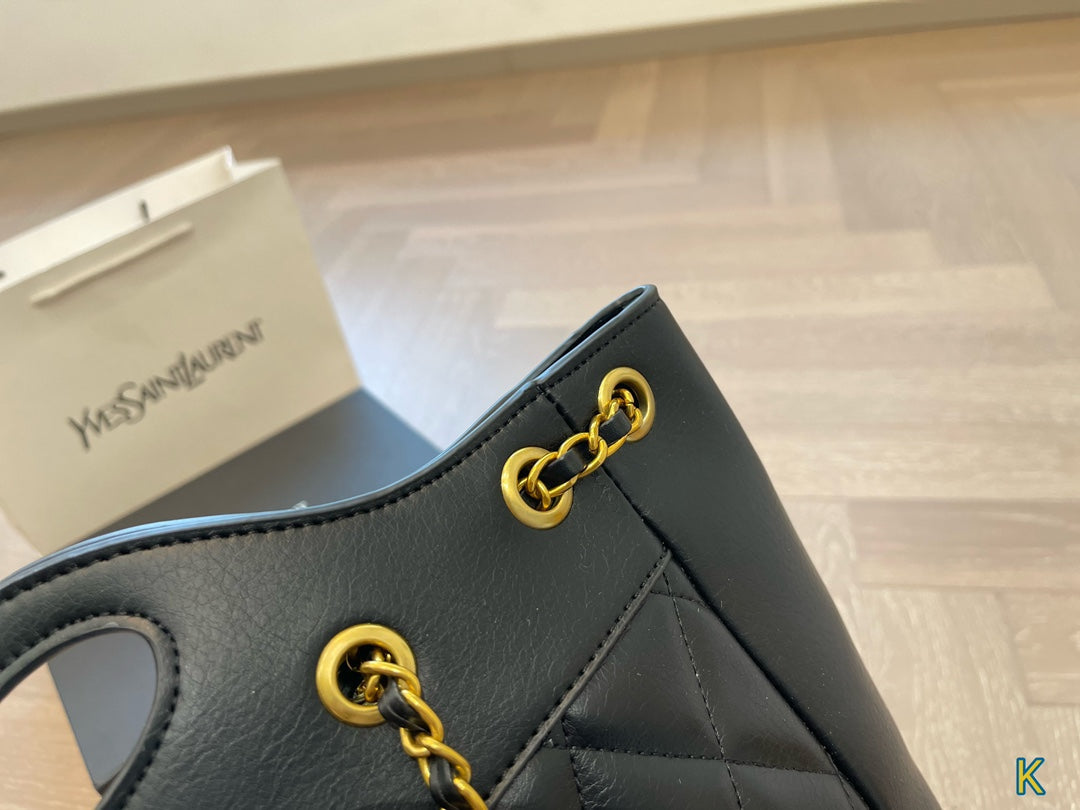 luxury SAINT LAURENT New Shopping Tote Bag 25x27cm