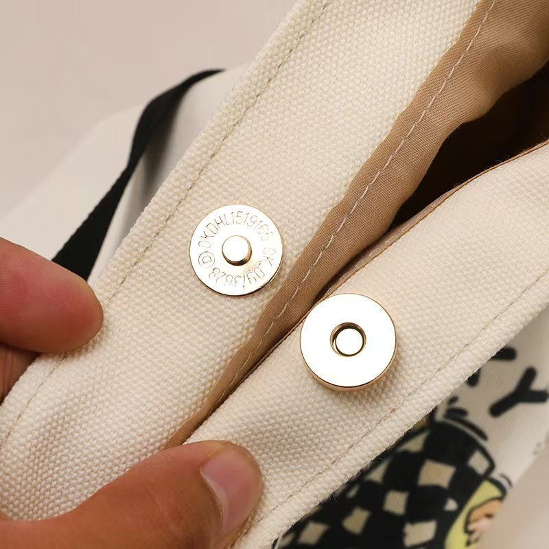 Labbubu Canvas Tote Bag – Cute, Spacious & Versatile!