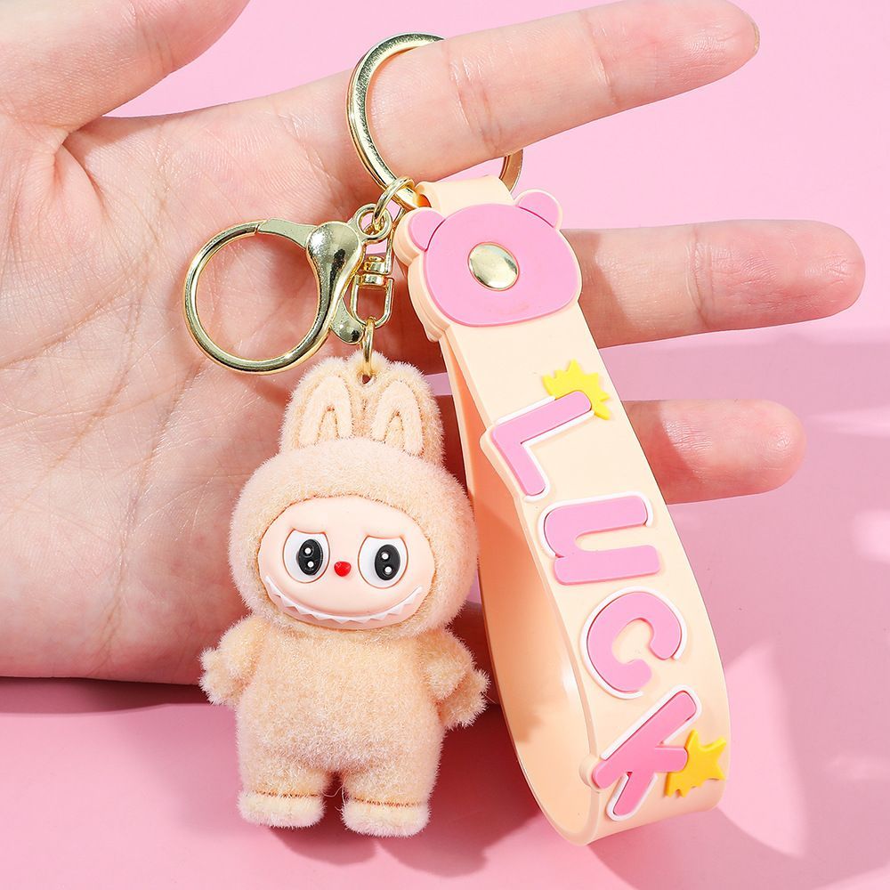 Labubu Plush Keychain with “LUCK” Strap