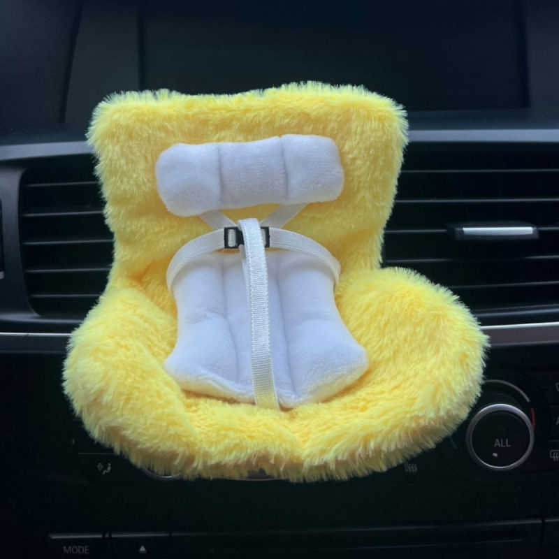 Set de decoración de autos de muñecas de lujoso - Lindo y acogedor compañero de auto