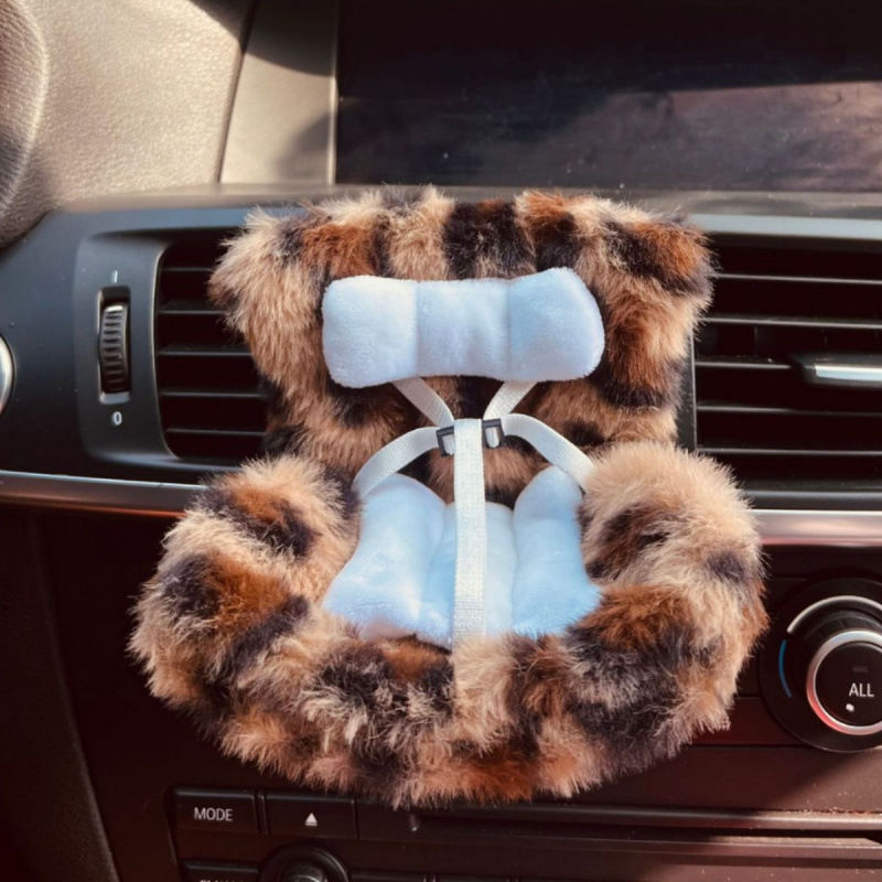 Set de decoración de autos de muñecas de lujoso - Lindo y acogedor compañero de auto