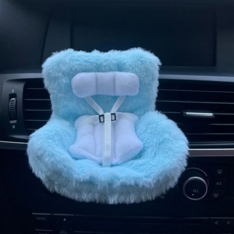 Set de decoración de autos de muñecas de lujoso - Lindo y acogedor compañero de auto