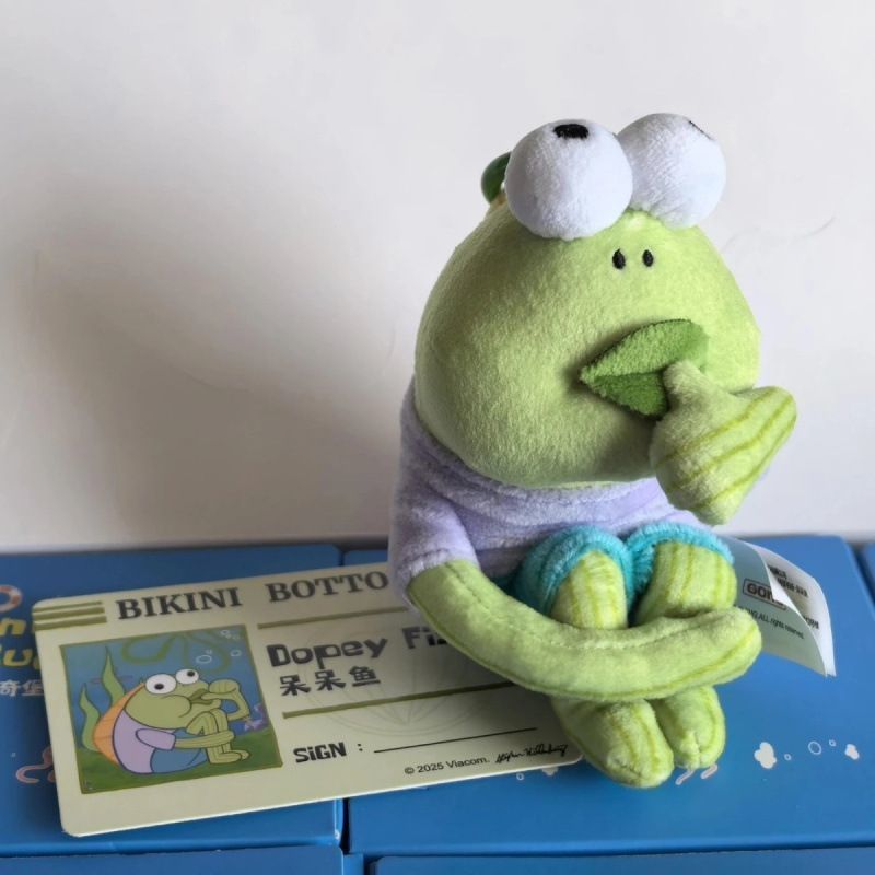 BIKINI BOTTOM PASSERBY FISH WHIMSICAL APRIL FOOL'S DAY PLUSH KEYCHAIN