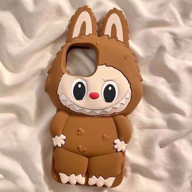 Cute Labubu Silicone Shockproof Phone Case for iPhone