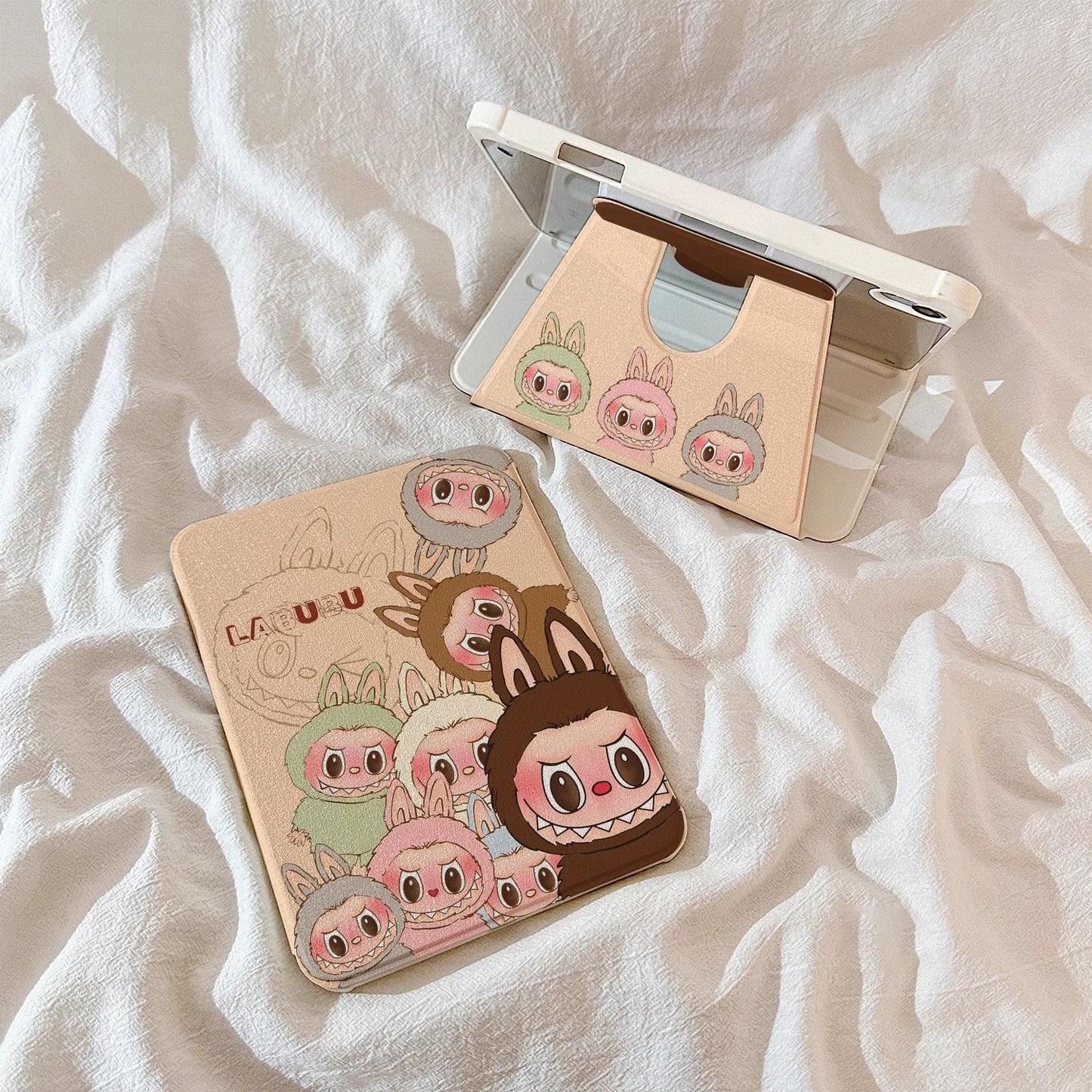 Labubu iPad Case with Foldable Stand - Cute & Functional