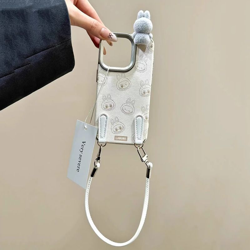 Labubu Plushie - Adorned iPhone Case: Cuteness Meets Protection