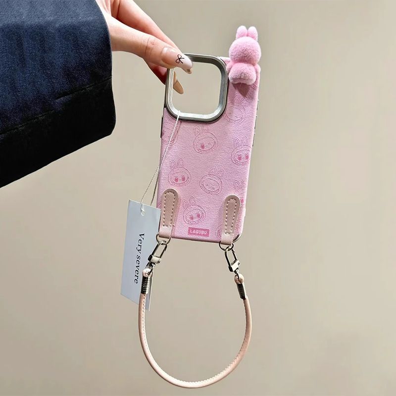 Labubu Plushie - Adorned iPhone Case: Cuteness Meets Protection