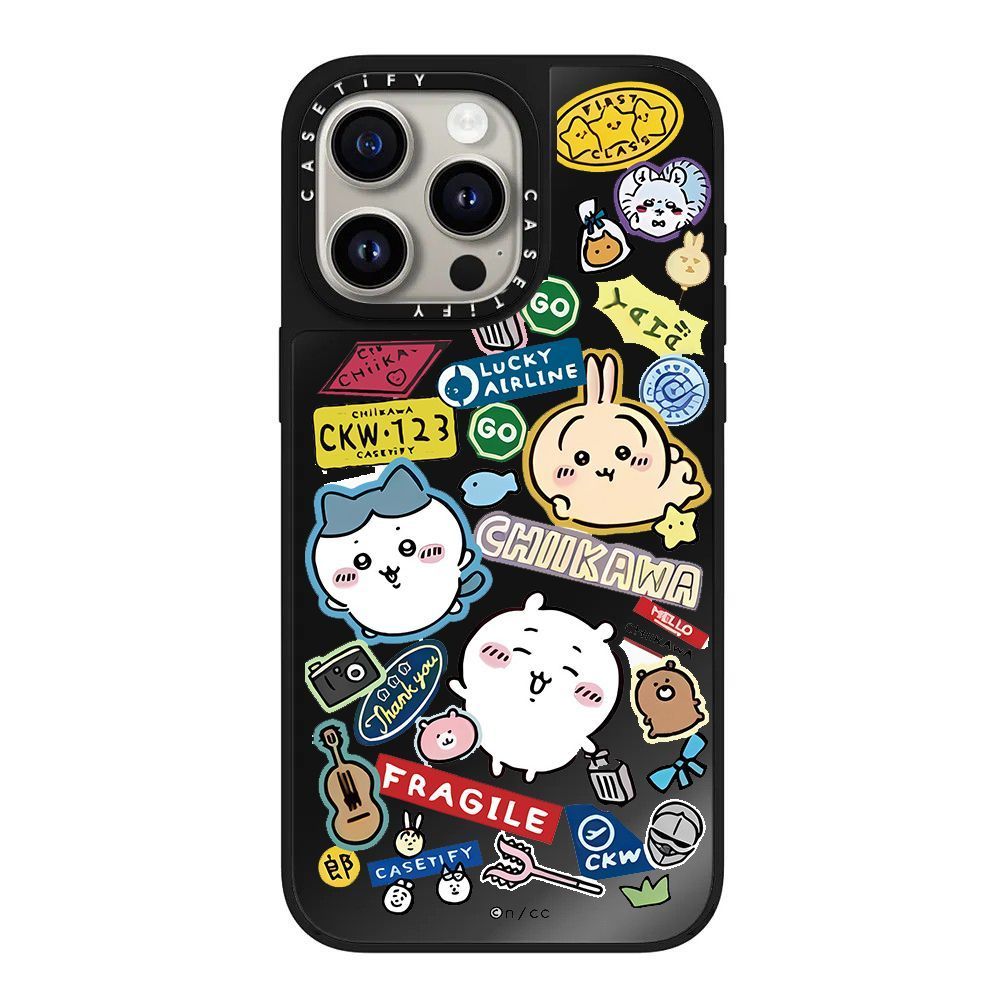 Chiikawa black background Phone Cases - Cute & Protective