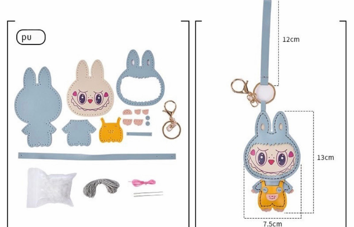 Labubu Leather Keychain — DIY or Ready-Made